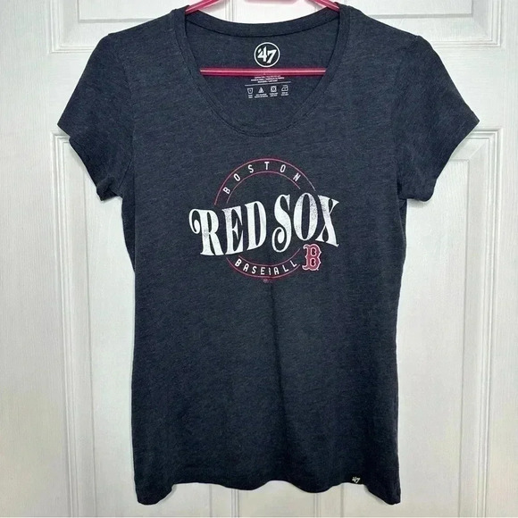 Boston Red Sox  47 T-Shirt Fitted Grey / White / Red Size Medium - Picture 1 of 16